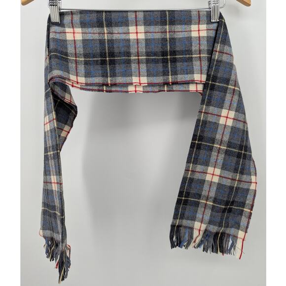 Vintage 100% Wool Pendleton Mid-Mod Plaid Scarf 48"x12" Made in USA Ships in Box - Picture 3 of 3